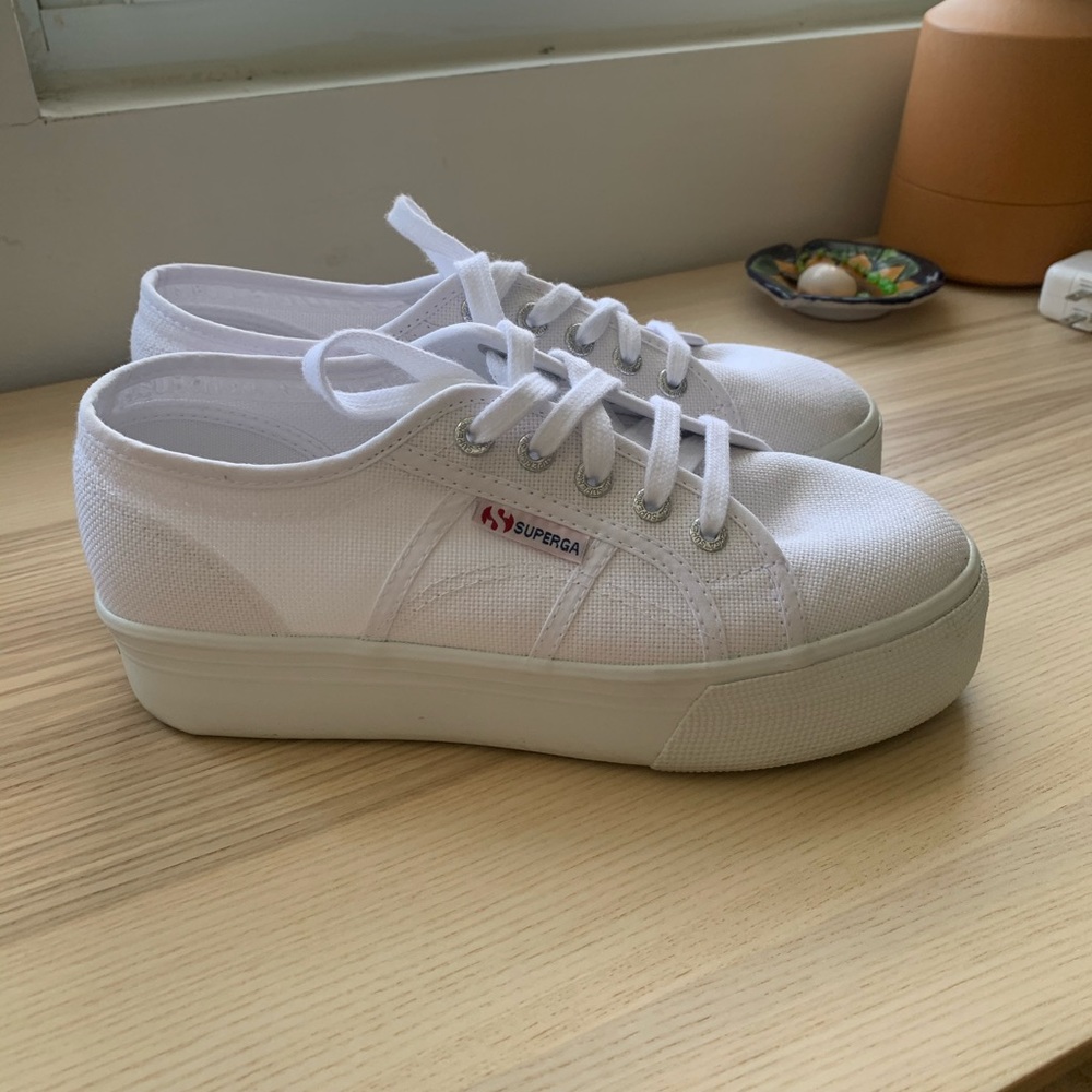 Superga White Platform Sneakers 2790 ACOTW